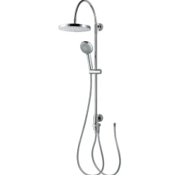 Duschsystem 'Aquamaxx 200' chromfarben runde Kopfbrause, für separate Armatur