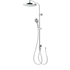 Duschsystem 'Aquamaxx 310' chromfarben runde Kopfbrause, für separate Armatur