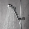 Duschsystem 'Aquamaxx 340' hochglanz verchromt runde Kopfbrause, mit Glasablage
