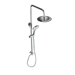 Duschsystem 'Bayala' Edelstahl verchromt Kopfbrause ⌀ 20 cm