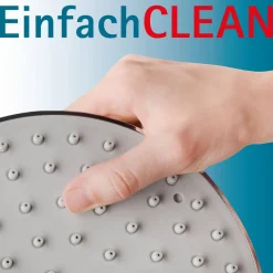 Duschsystem 'DuschMaster Rain Classic' mit Thermostat Edelstahloptik