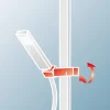Duschsystem 'DuschMaster Rain' mattschwarz eckig, mit Einhebelmischer