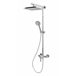 Duschsystem 'DuschMaster Rain' mit Einhebelmischer, eckig, 155 cm