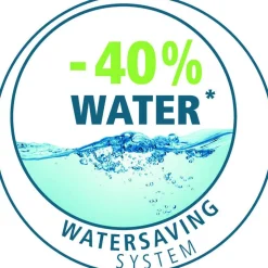 Duschsystem 'Watersaving' schwarz matt 75 - 120 cm