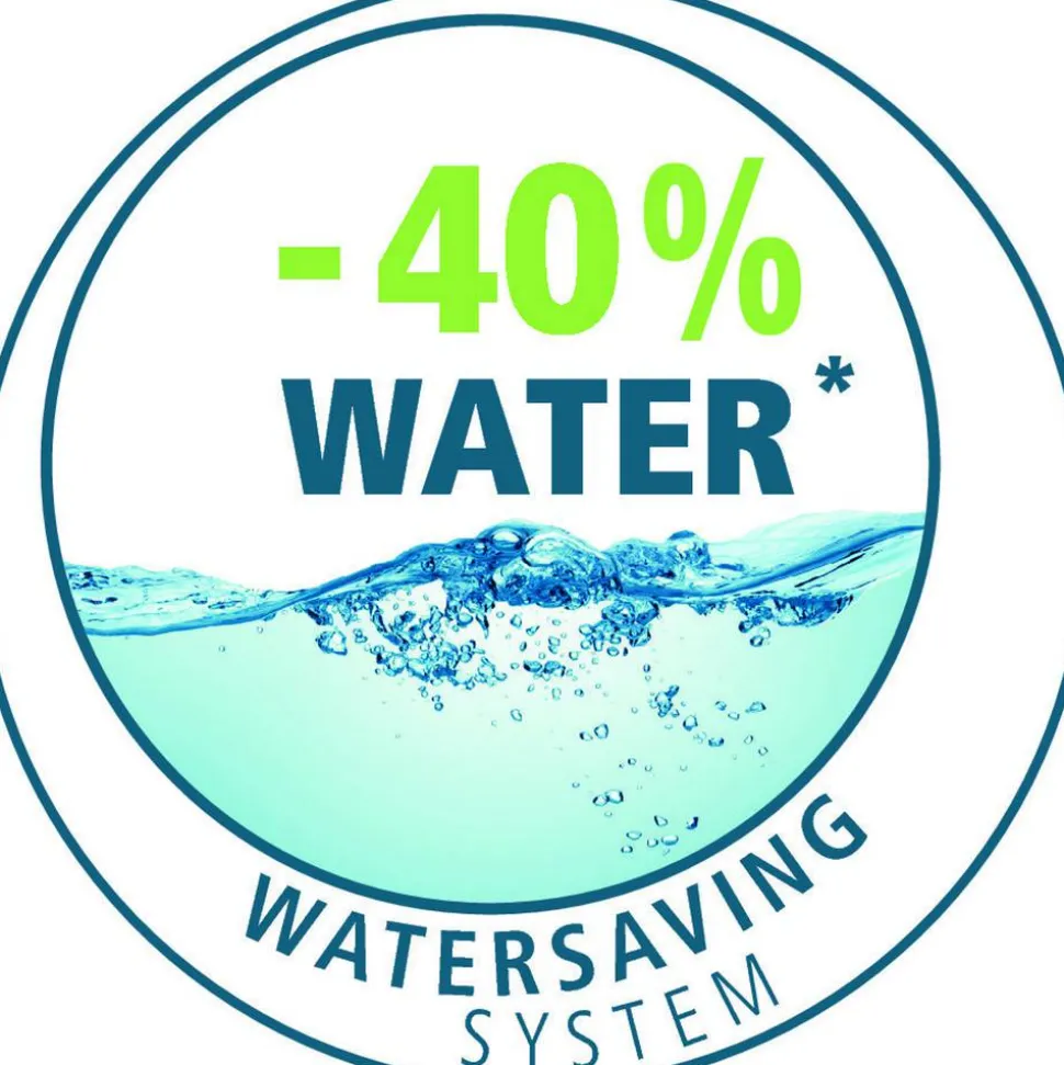 Duschsystem 'Watersaving' schwarz matt 75 - 120 cm