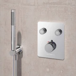 Duschthermostat 'Aquatronic' Unterputz hochglanzverchromt 2 Ausgänge