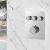 Duschthermostat 'Aquatronic' Unterputz hochglanzverchromt 3 Ausgänge