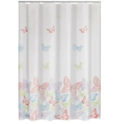 Duschvorhang 'Butterflies' bunt 180 x 200 cm