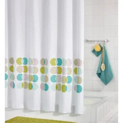 Duschvorhang 'Eclipse' Textil multicolor 180 x 200 cm