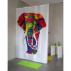Duschvorhang 'Elephant' bunt 180 x 200 cm