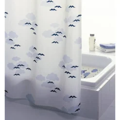 Duschvorhang 'Helgoland' blau 240 x 180 cm