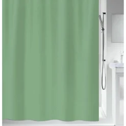 Duschvorhang 'Primo' Textil grün 120 x 200 cm