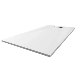 Duschwanne 'Lite Line/Quick72' Steinoptik weiß 80 x 140 cm