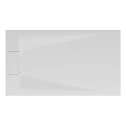 Duschwanne 'Lite Line/Quick72' Steinoptik weiß 80 x 140 cm
