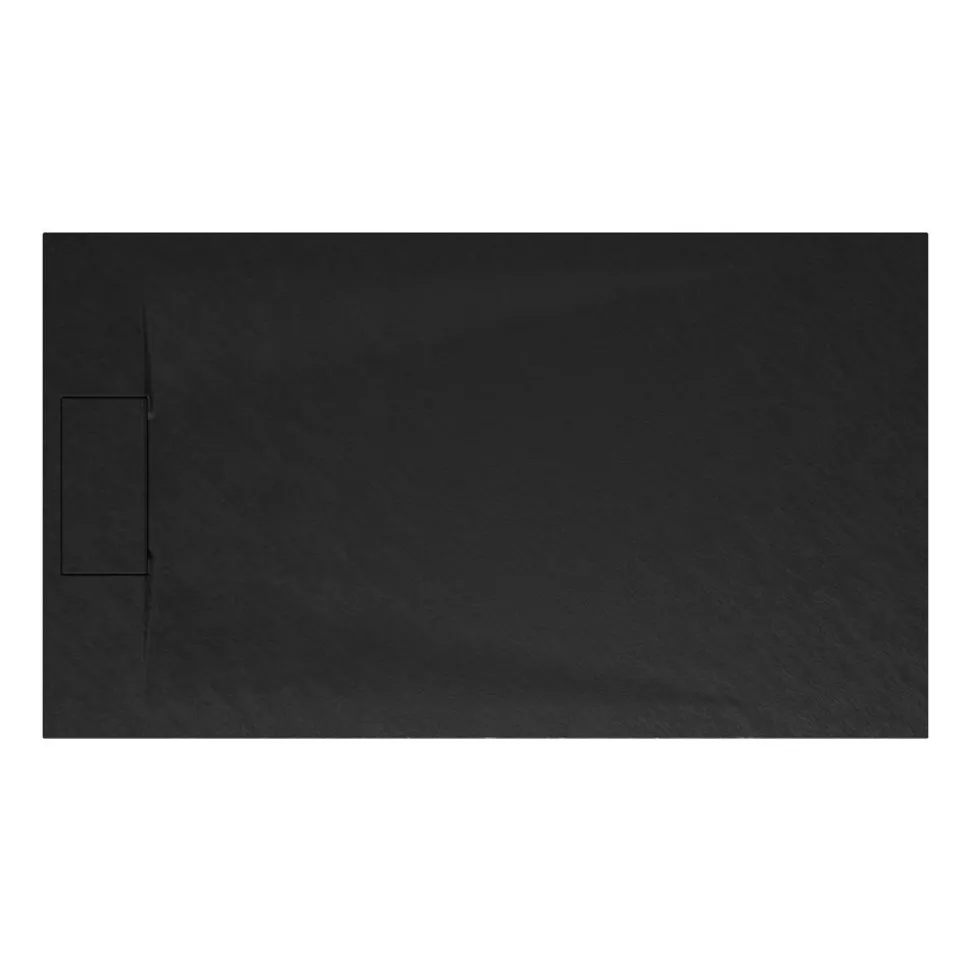 Duschwanne 'Lite Line/Quick72' Steinoptik anthrazit 90 x 140 cm