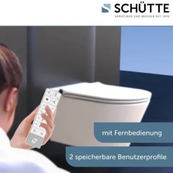 Dusch-WC spülrandlos 'Cesari' inklusive WC-Sitz weiß