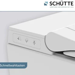 Dusch-WC spülrandlos 'Cesari Premium' weiß mit LED-Nachtlicht