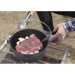 Dutch Oven Gusseisen schwarz Ø 24 cm