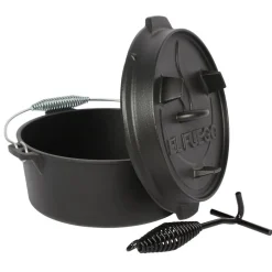 Dutch Oven Gusseisen schwarz Ø 24 cm