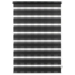 EasyFix Doppelrollo 'Karo' anthrazit 45 x 150 cm