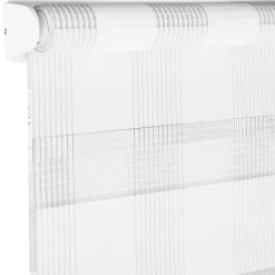 EasyFix Doppelrollo 'Karo' weiß 60 x 150 cm