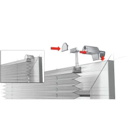 EasyFix Plissee elfenbein 45 x 130 cm