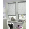 EasyFix Rollo 'Dekor' mit Stickerei silber 60 x 150 cm