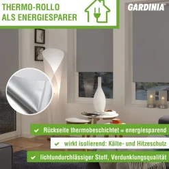 EasyFix Rollo 'Thermo energiesparend' schiefer 45 x 150 cm