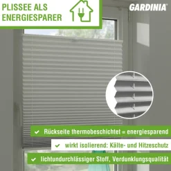 EasyFix Thermo-Plissee weiß 50 x 130 cm