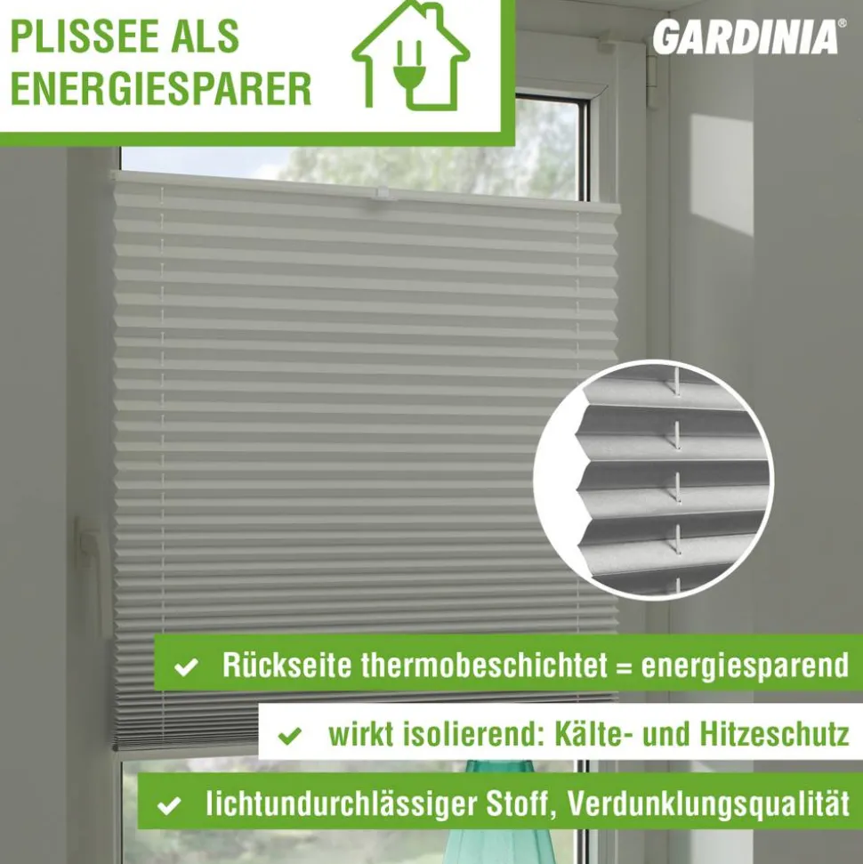 EasyFix Thermo-Plissee weiß 50 x 130 cm