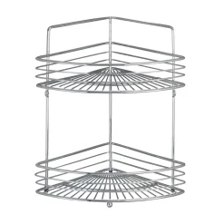 Eckablage 'Milano' verchromt, 2 Etagen 31,5 x 37 x 22,5 cm
