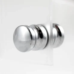 Eckdusche 'Beta' mit Schiebetür chromfarben 90 x 190 x 90 cm