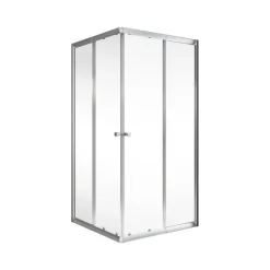 Eckdusche 'Sunny' klar silbern 75-90 x 75-90 x 180 cm vollgerahmt