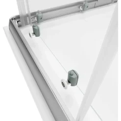 Eckeinstieg 'Sunny' silbern 75-90 x 175 cm 4-teilig