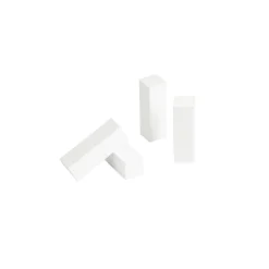 Eckholz glänzend weiß 19 x 60 mm 4 Stück