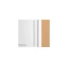 Eckoberschrank 'Optikomfort Bengt932' weiß 80 x 70,4 x 34,9 cm