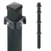 Eckpfosten für Stabmatten 'Essential' anthrazit 4 x 4 x 150 cm