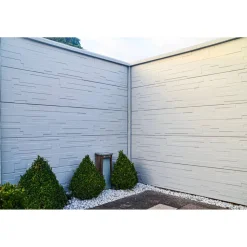 Eckpfosten 'Standard' einseitig 11 x 11 x 290 cm grau