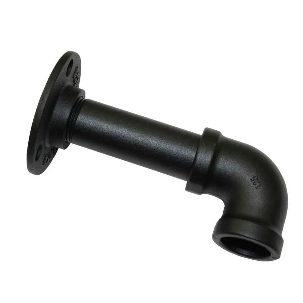 Eckstück 'Industrial Home' schwarz Ø 25 mm