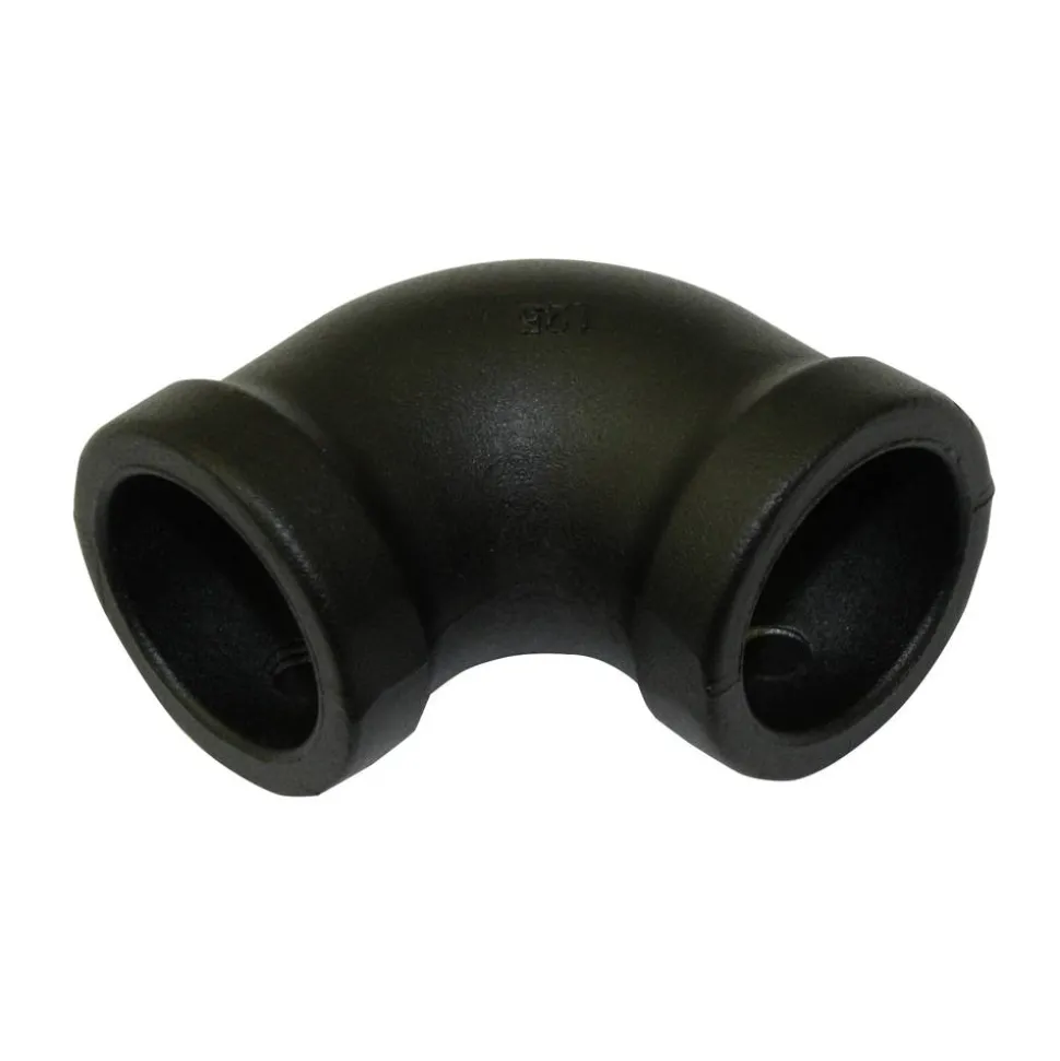 Eckstück 'Industrial Home' schwarz Ø 25 mm