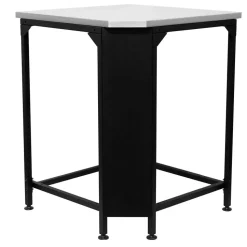 Ecktisch-Modul für Außenküche mit Edelstahlplatte 70,5 x 90 x 70,5 cm