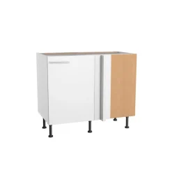 Eckunterschrank 'Optikomfort Bengt932' weiß 100 x 87 x 58,4 cm