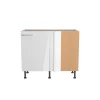 Eckunterschrank 'Optikomfort Rurik986' weiß 100 x 87 x 58,4 cm