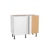 Eckunterschrank 'Optikomfort Arvid986' weiß 100 x 87 x 58,4 cm