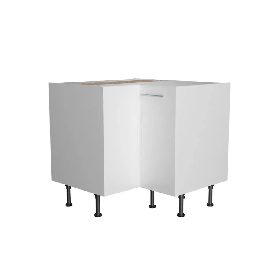 Eckunterschrank 'Optikomfort Bengt932' weiß 90 x 87 x 58,4 cm