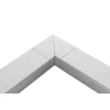 Eckverbindung 'B112' 90° Aluminium/Edelstahl
