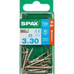 Edelstahlschraube Senkkopf T-Star plus T10 Ø 3 x 30 mm 25 Stück