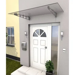 Edelstahlvordach 'HD/LT 160' klar 160 x 90 x 16,1 cm