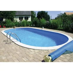 Einbaupool-Set 'Exklusiv 8' blau/weiß 800 x 420 x 150 cm