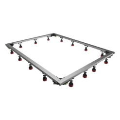 Einbaurahmen 'DWM-Tec' silberfarben 70-120 x 70-180 cm
